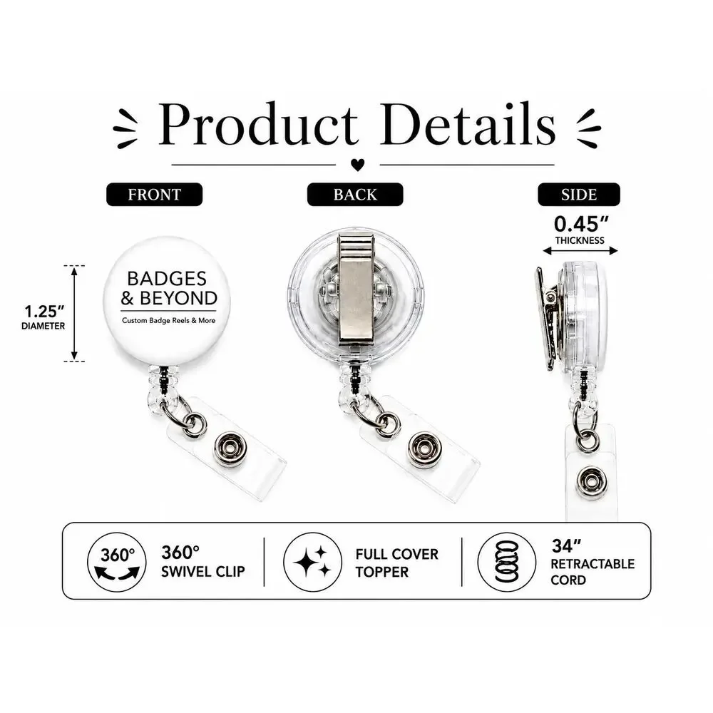 Jesus Fills My Cup Badge Reel Christian Faith Gift Retractable ID Holder - Picture 3 of 4